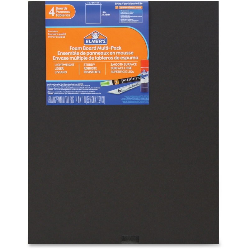 Elmer's 4-pack Black Foam Boards 950024 EPI950024