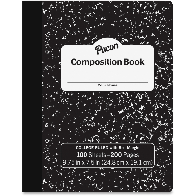 Pacon Marble Hard Cover College Rule Composition Book MMK37106 PACMMK37106