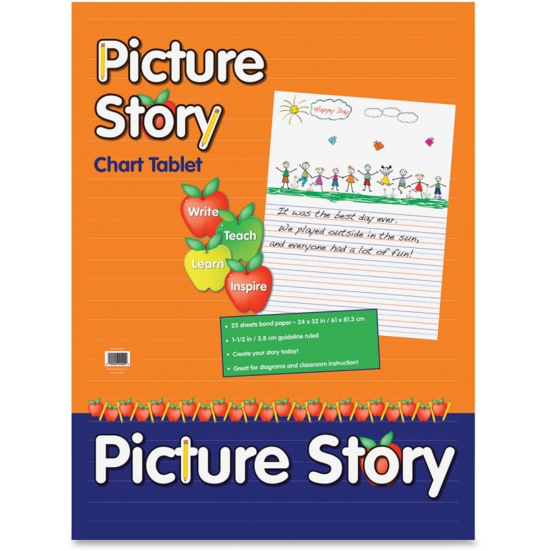 Pacon Ruled Picture Story Chart Tablet MMK07430 PACMMK07430