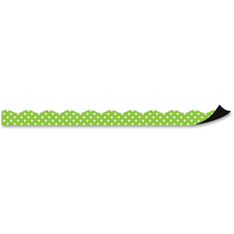 Teacher Created Resources Lime/Polka Dots Magnet Border 77123 TCR77123