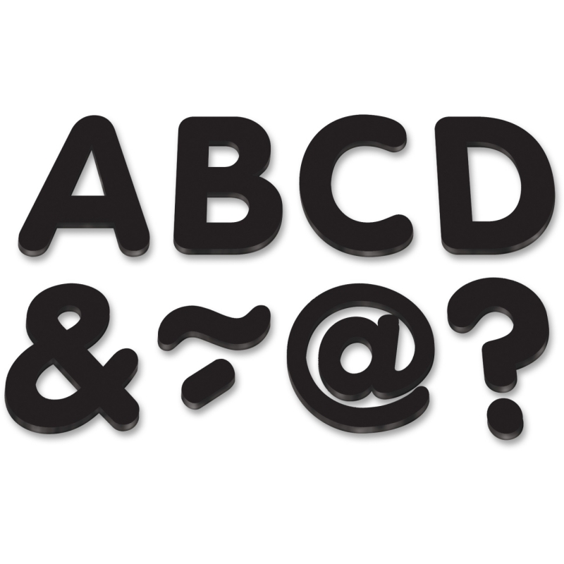 Teacher Created Resources Black 2" Magnetic Letters 77188 TCR77188