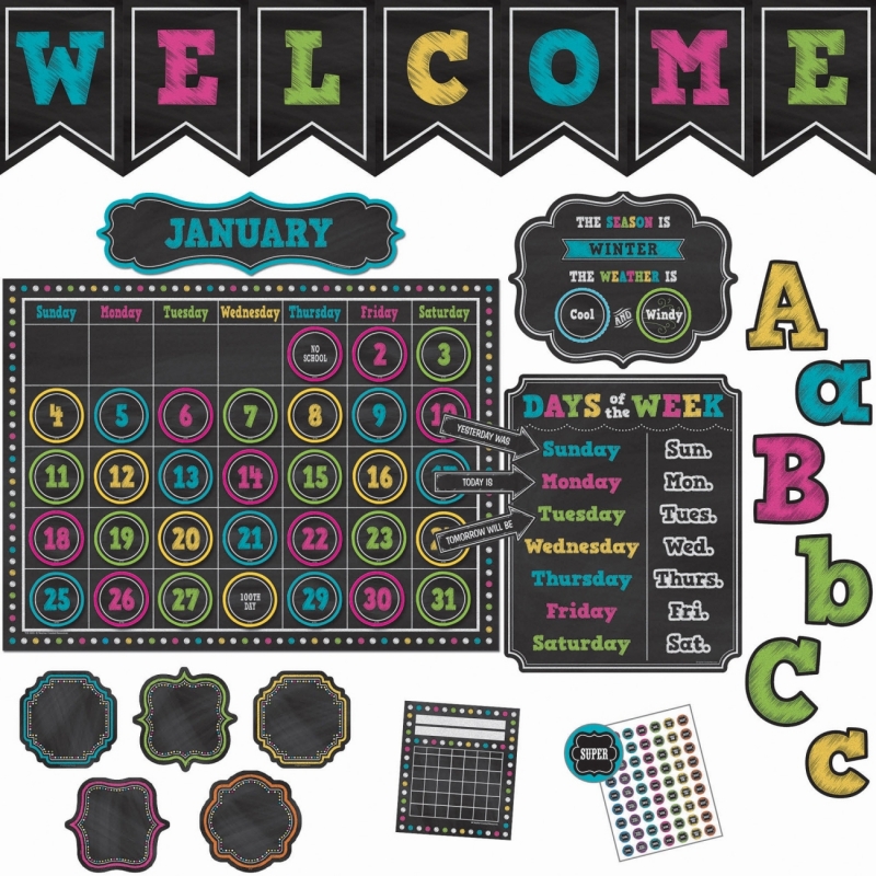 Teacher Created Resources Chalk Brights Accents Brd Set 9665 TCR9665