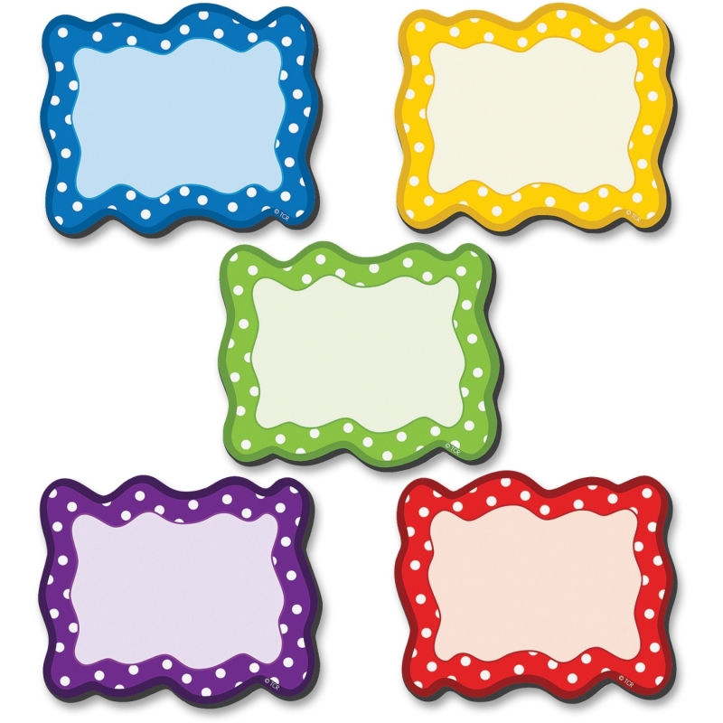 Teacher Created Resources Polka Dots Blank Magnet Cards 77210 TCR77210