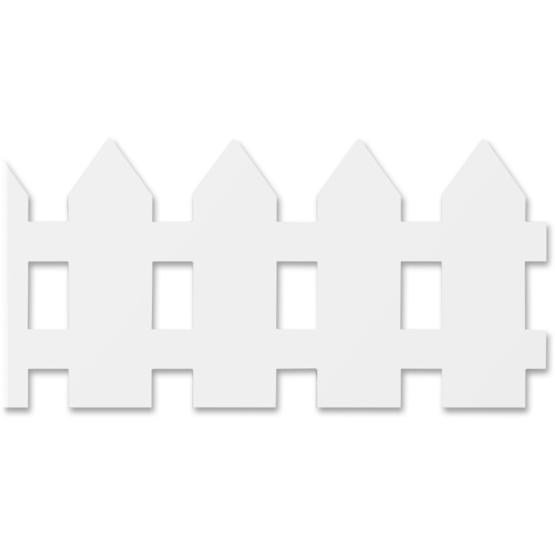 Hygloss White Fence Design Border Strips 33605 HYX33605