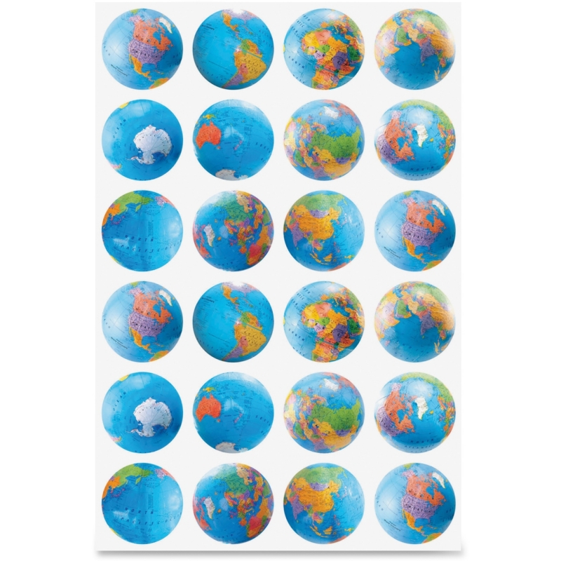 Hygloss Globes Stickers 18751 HYX18751