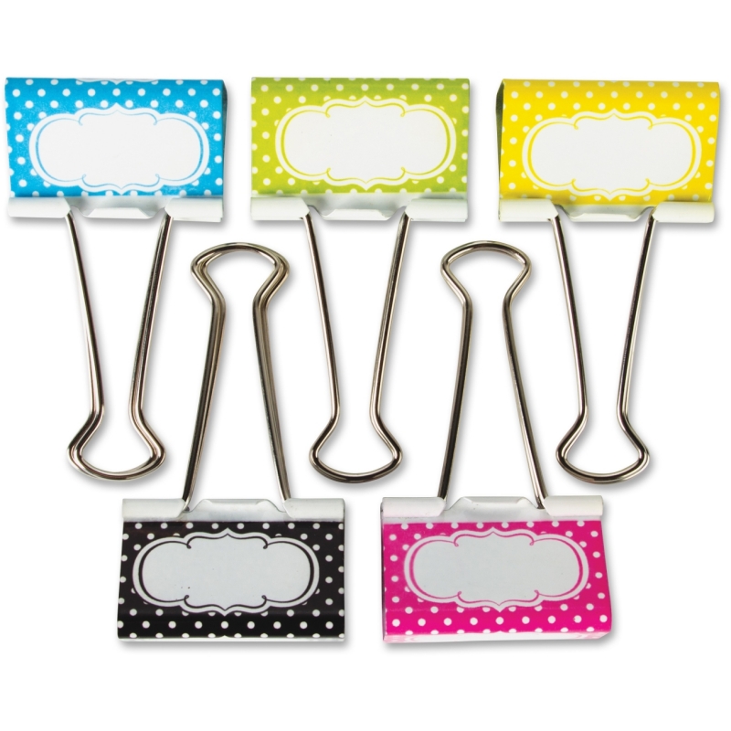 Teacher Created Resources Polka Dot Large Binder Clips 20667 TCR20667