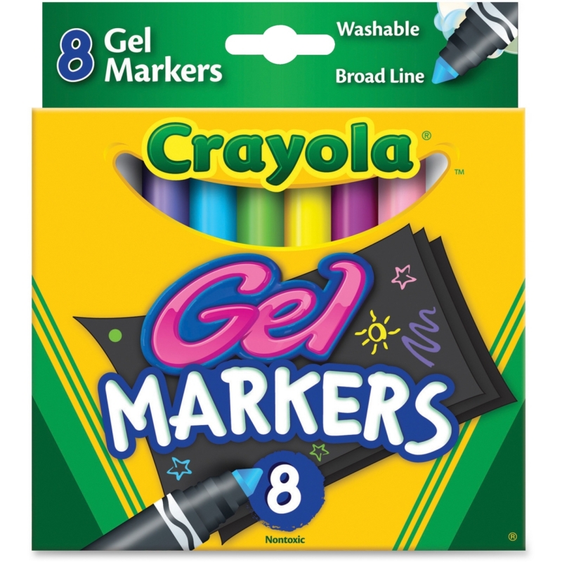 Crayola Washable Broad Line Gel Markers 588163 CYO588163