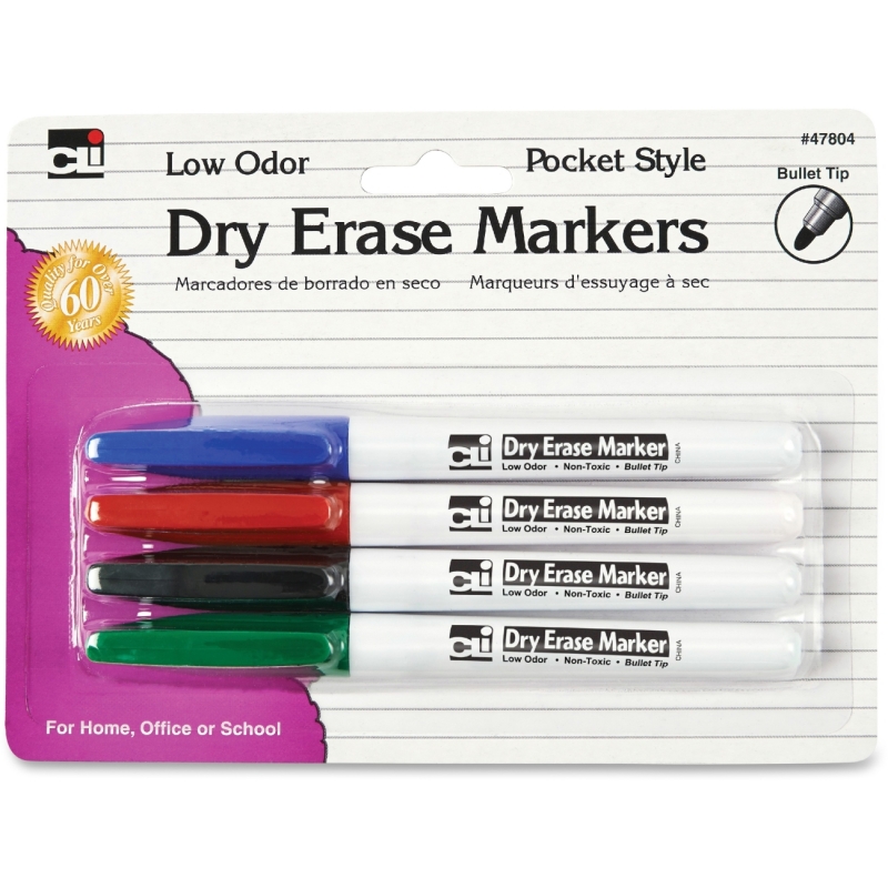 CLI Low Odor Dry Erase Markers 47804 LEO47804