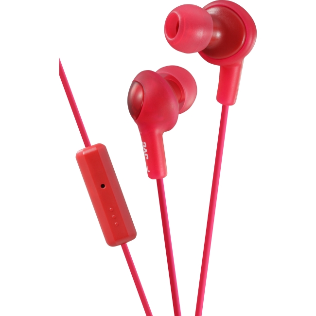 JVC Gumy Plus Inner Ear Headphones With Remote & Mic HAFR6R HA-FR6-R