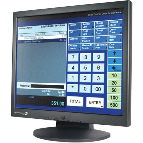 Logic Controls Touchscreen LCD Monitor LE1017M LE1017