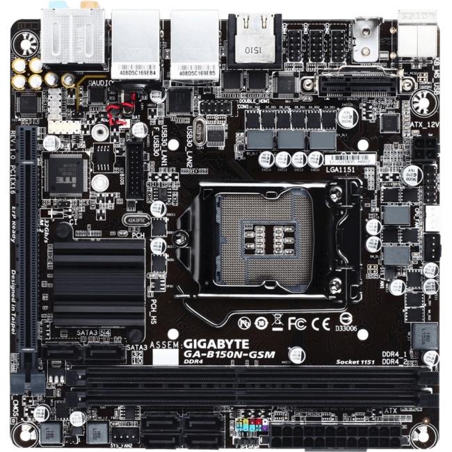 Gigabyte Ultra Durable (rev. 1.0) Desktop Motherboard GA-B150N-GSM