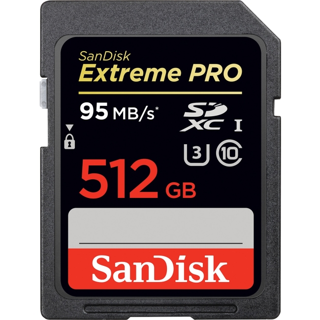 SanDisk Extreme PRO SDHC/SDXC UHS-I Card SDSDXP-512G-A46