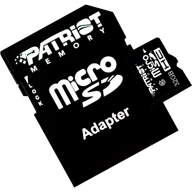 Patriot Memory 32GB LX microSD High Capacity (microSDHC) Card PSF32GMCSDHC10