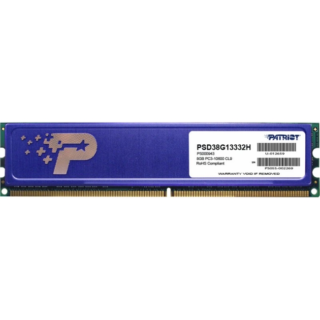 Patriot Memory Signature 8GB DDR3 SDRAM Memory Module PSD38G13332H
