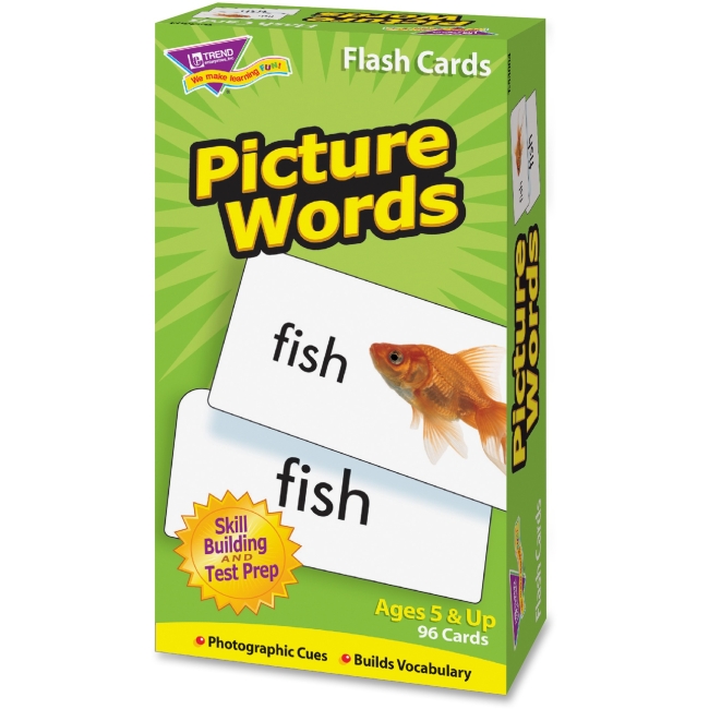 Trend Picture Words Flash Cards T53004 TEPT53004