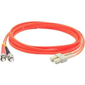 AddOn 2m Multi-Mode Fiber (MMF) Duplex ST/SC OM1 Orange Patch Cable ADD-ST-SC-2M6MMF