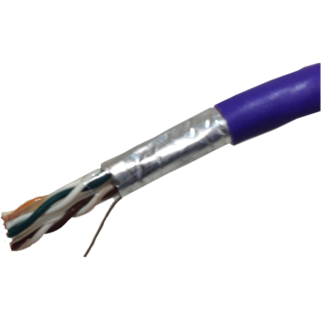 Weltron CAT6 Solid Shielded (CMR) Network Cable T2404L6SH-PL