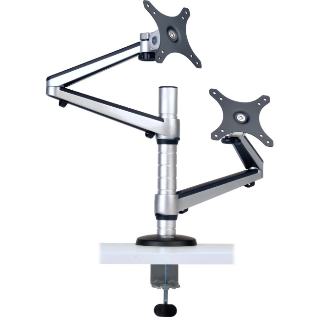 Tripp Lite Dual Full-Motion Flex Arm Desk Clamp for 13" to 27" Flat-Screen Displays DDR1327DCS