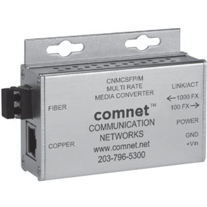 ComNet Mini 10/100/1000 Mbps Ethernet Media Converter with 100 FX and 1000 FX Support CNMCSFPM CNMCSFP/M