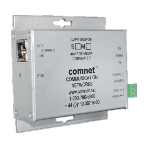 ComNet Ethernet 2 Port Media Converter CWFE1003POEMHO-M