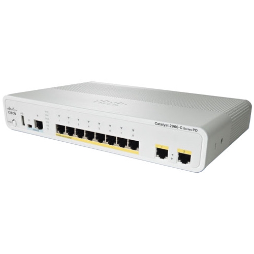 Cisco Catalyst Ethernet Switch - Refurbished WS-C2960CPD8PTL-RF 2960CPD-8PT-L