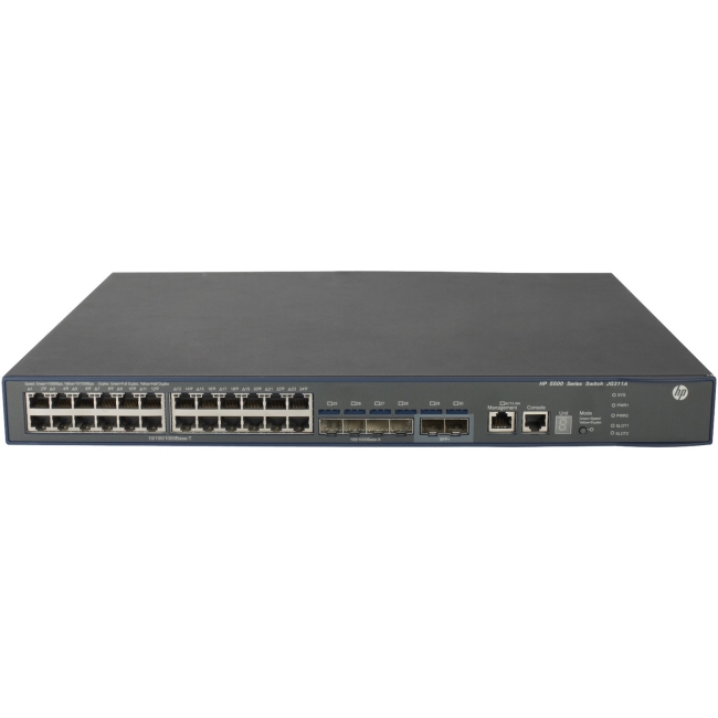 HP Switch with 2 Interface Slots - Refurbished JG311AR 5500-24G-4SFP HI