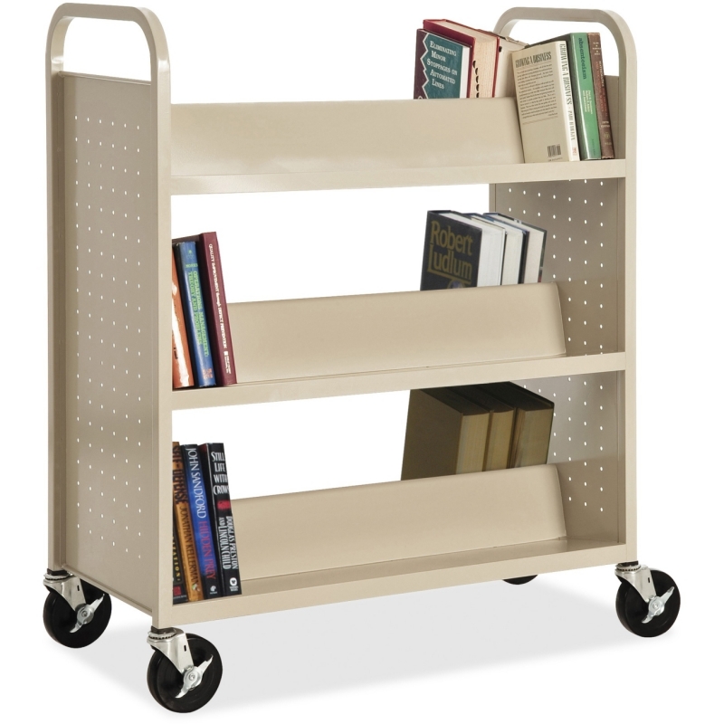 Lorell Double-sided Book Cart 49202 LLR49202