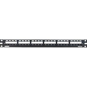 Panduit 24-Port All Metal Modular Patch Panel with Strain Relief Bar, 1 RU CP24WSBLY