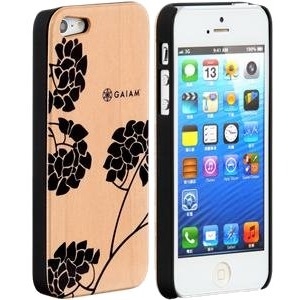 Gaiam iPhone 5 Wood Case - Hydrangea 30782