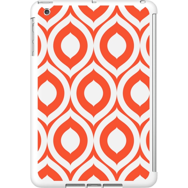 OTM iPad Mini White Glossy Case Elm Bold Collection, Red/Orange IMV1WG-LMB-01