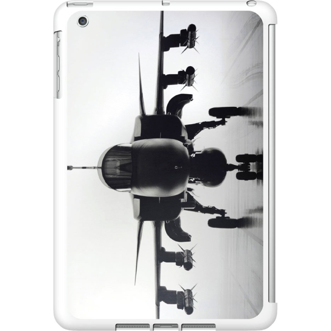 OTM iPad Mini White Glossy Case Rugged Collection, Airplane IMV1WG-RGD-01