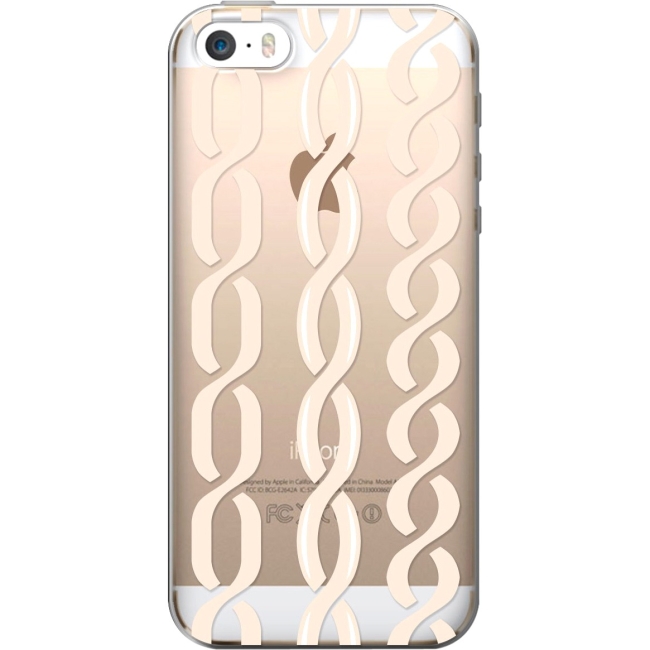 OTM iPhone 5 Clear Case Hipster Collection, Champagne Links IP5V1CLR-HIP-11