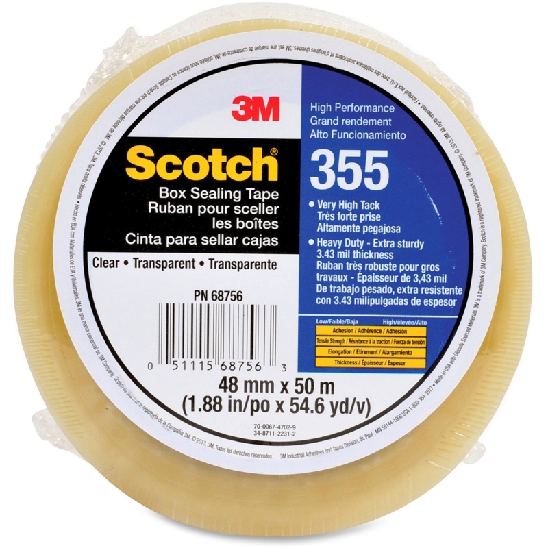 Scotch 355 Box Sealing Tape 35548X50 MMM35548X50