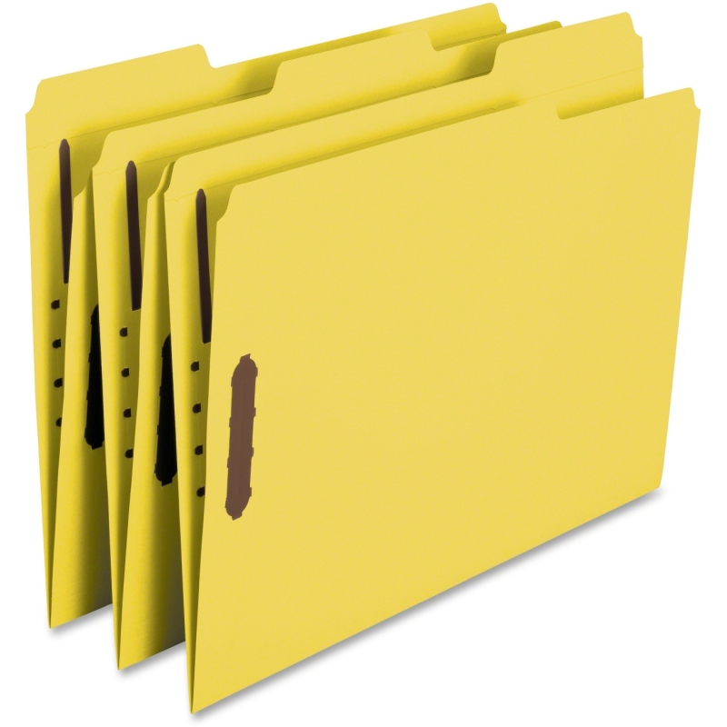 Smead Yellow 100% Recycled Colored Fastener File Folders 12941 SMD12941