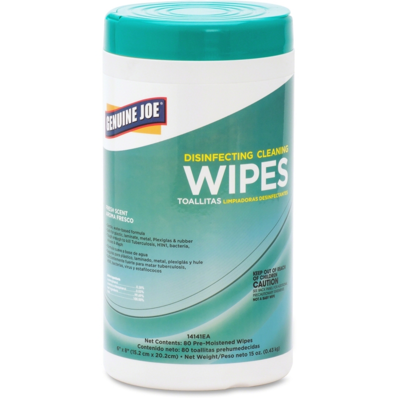 Genuine Joe Disinfecting Cleaning Wipes 14141CT GJO14141CT
