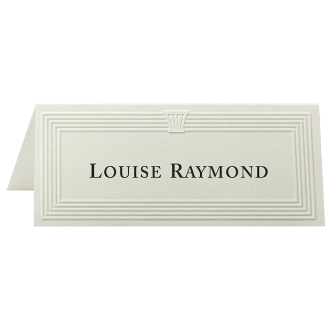 First Base Overtures Embossed Place Card 70-71419-2 FST71419