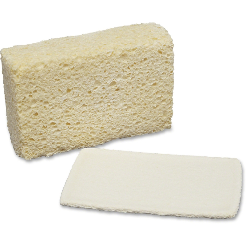 SKILCRAFT Cellulose Sponge - Compressed - 3 5/8" x 5 3/4" x 1 3/4", Natural 7920002402555 NSN2402555