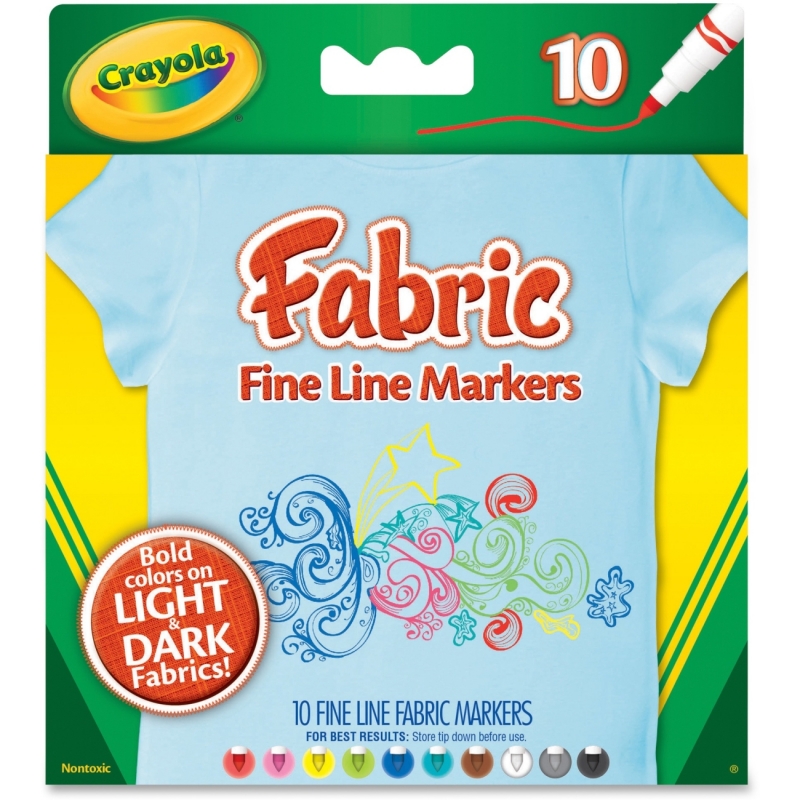 Crayola Bright Fabric Markers 588626 CYO588626