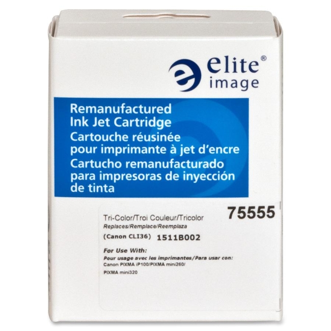 Elite Image Remanufactured Ink Cartridge Alternative For Canon CLI-36 75555 ELI75555