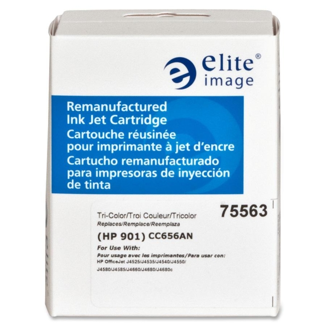 Elite Image Remanufactured Tri-color Ink Cartridge Alternative For HP 901 (CC656AN) 75563 ELI75563