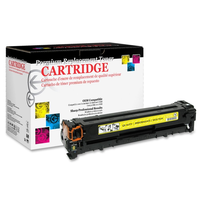 West Point Remanufactured Toner Cartridge Alternative For HP 125A (CB542A) 200124P WPP200124P