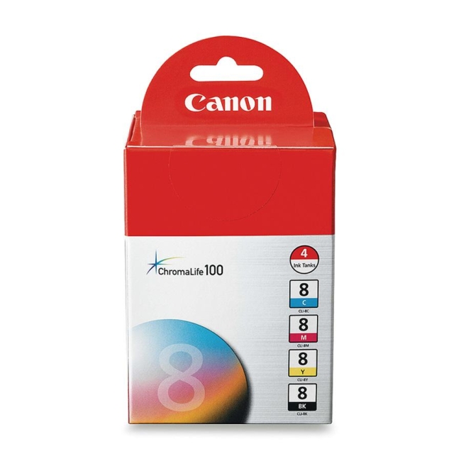 Canon Black and color Ink Cartridges CLI-8-4PK CNMCLI84PK CLI-8