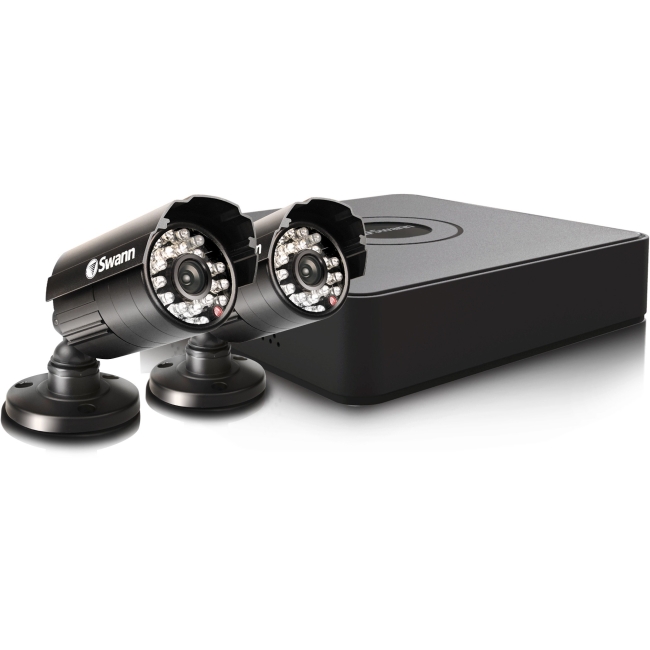 Swann Compact Security System - 4 Channel Digital Video Recorder & 2 Cameras SWDVK-4ALP12-US