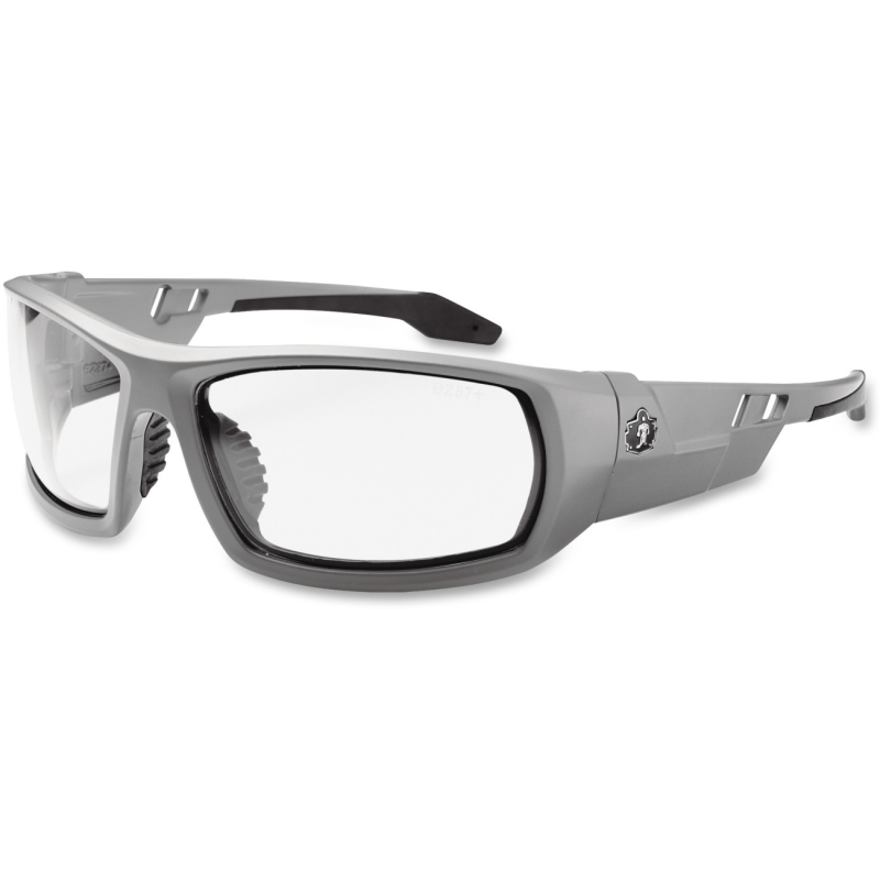 Ergodyne Fog-Off Clr Lens/Gray Frm Safety Glasses 50103 EGO50103 Odin