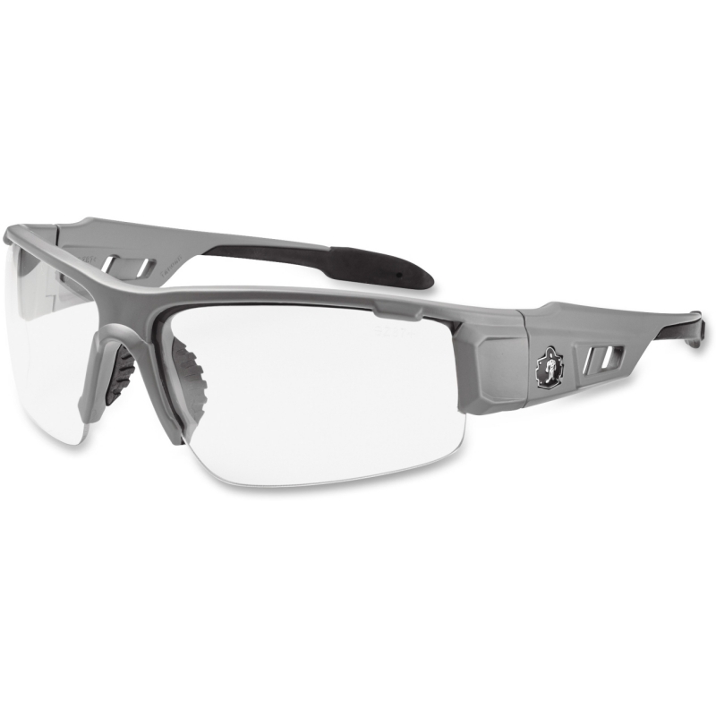 Ergodyne Clear Lens/Gray Half Frame Safety Glasses 52100 EGO52100 Dagr