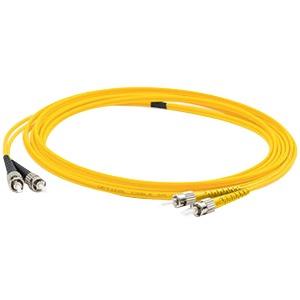 AddOn 1m Single-Mode fiber (SMF) Duplex ST/FC OS1 Yellow Patch Cable ADD-ST-FC-1M9SMF