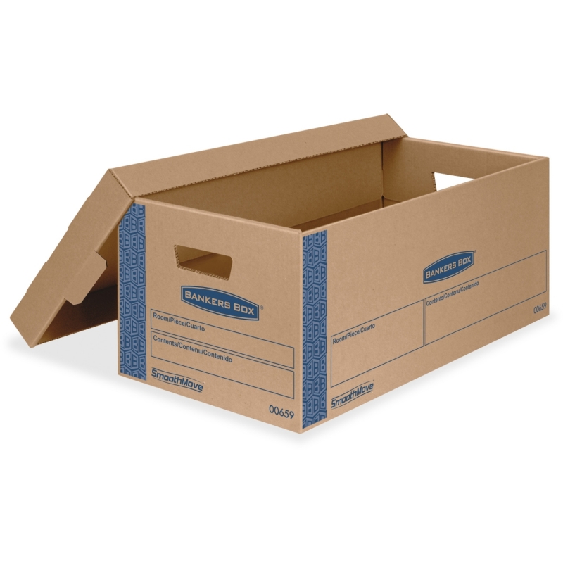 Bankers Box Smoothmove Prime Lift-off Lid Small Moving Boxes 0065901 FEL0065901