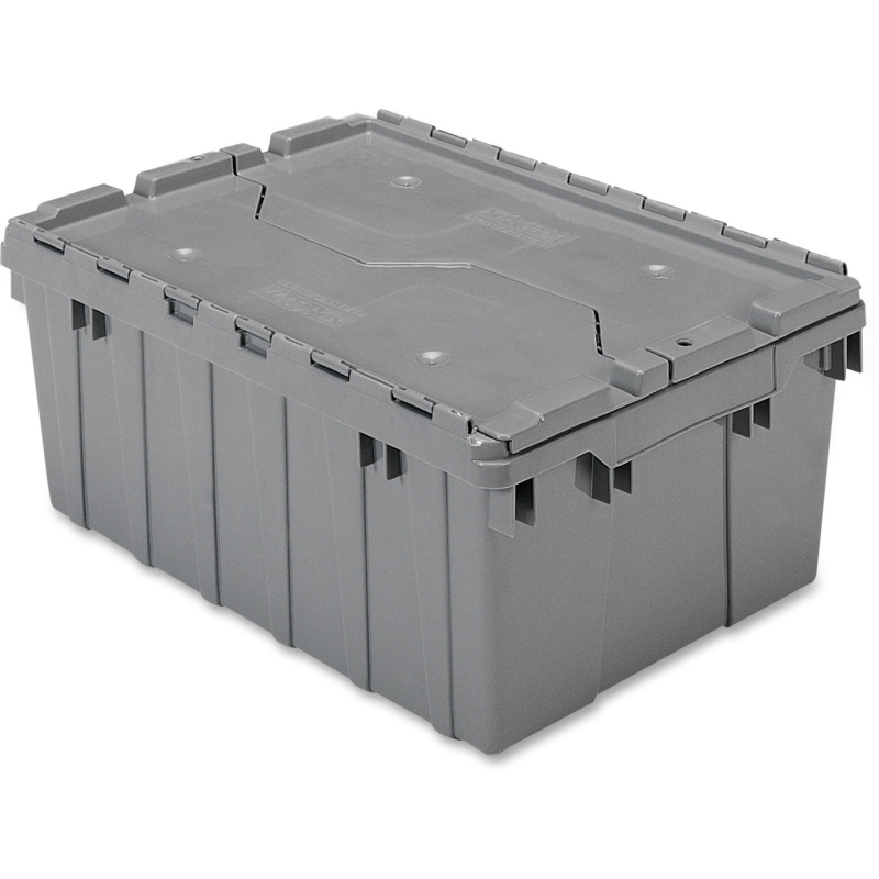 Akro-Mils Attached Lid Container 39085GREY AKM39085GREY 39085