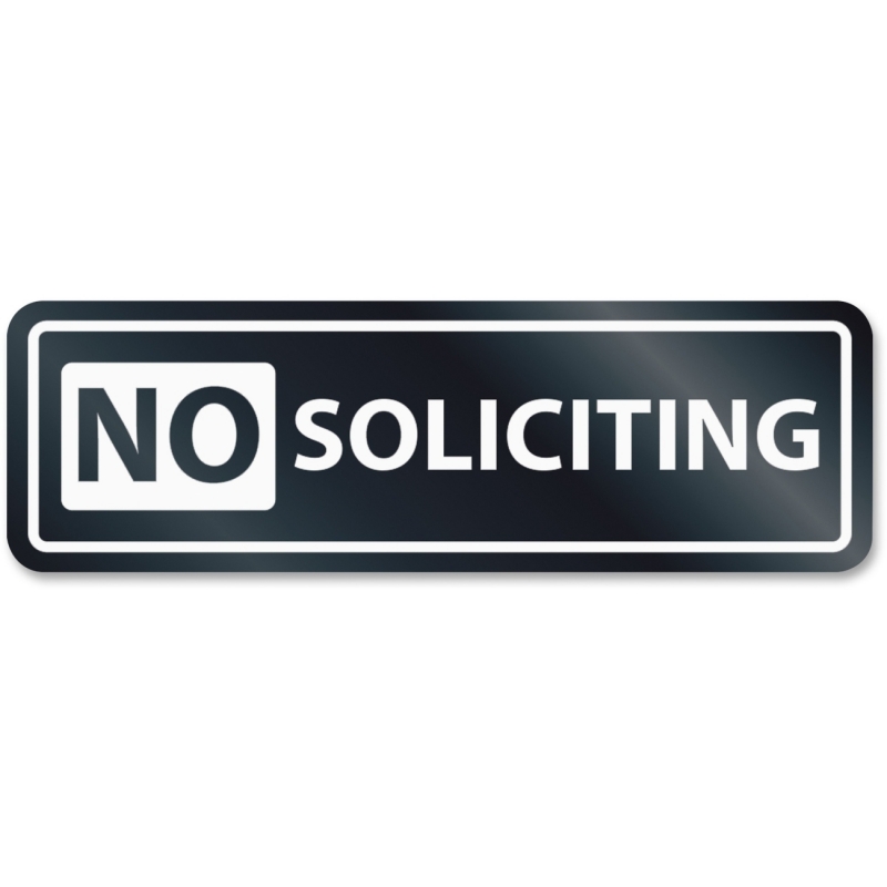 U.S. Stamp & Sign No Soliciting Window Sign 9435 USS9435