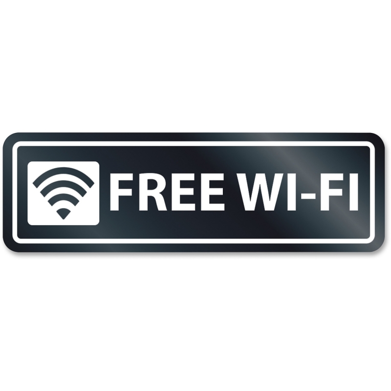 U.S. Stamp & Sign Free Wi-Fi Window Sign 9437 USS9437